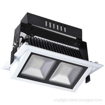 2x19W COB LED Square Downlight for Halogen Downlights Replacement